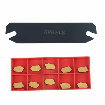 SPB326 Insert+Slotted Groove Inserts Blade Slotting Cutter CNC Metalworking Tool
SPB326 Insert+Slotted Groove Inserts Blade Slotting Cutter CNC Metalworking Tool