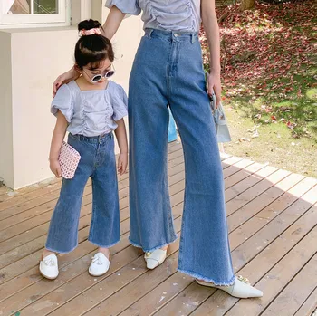 Mother Daughter Matching Flared Pants 2020 Mommy And Me Jeans Trousers Family Look Women Girl Vintage Tshirt Clothing Outfits
Mother Daughter Matching Flared Pants 2020 Mommy And Me Jeans Trousers Family Look Women Girl Vintage Tshirt Clothing Outfits