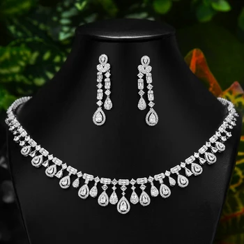 GODKI Engagement Drop Necklace Earring Set Jewelry Sets For Women Wedding Luxury Full Cubic Zircon Dubai Bridal Jewelry Set 2020
GODKI Engagement Drop Necklace Earring Set Jewelry Sets For Women Wedding Luxury Full Cubic Zircon Dubai Bridal Jewelry Set 2020