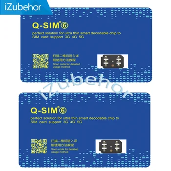 Support IOS13 Q-SIM 6 for iphone 5/5c/5s/6/6p/6s/7/7p/8/8p/x the latest automatic 3G 4G 5G Support Sim Card Adapter 10pcs/lot
Support IOS13 Q-SIM 6 for iphone 5/5c/5s/6/6p/6s/7/7p/8/8p/x the latest automatic 3G 4G 5G Support Sim Card Adapter 10pcs/lot