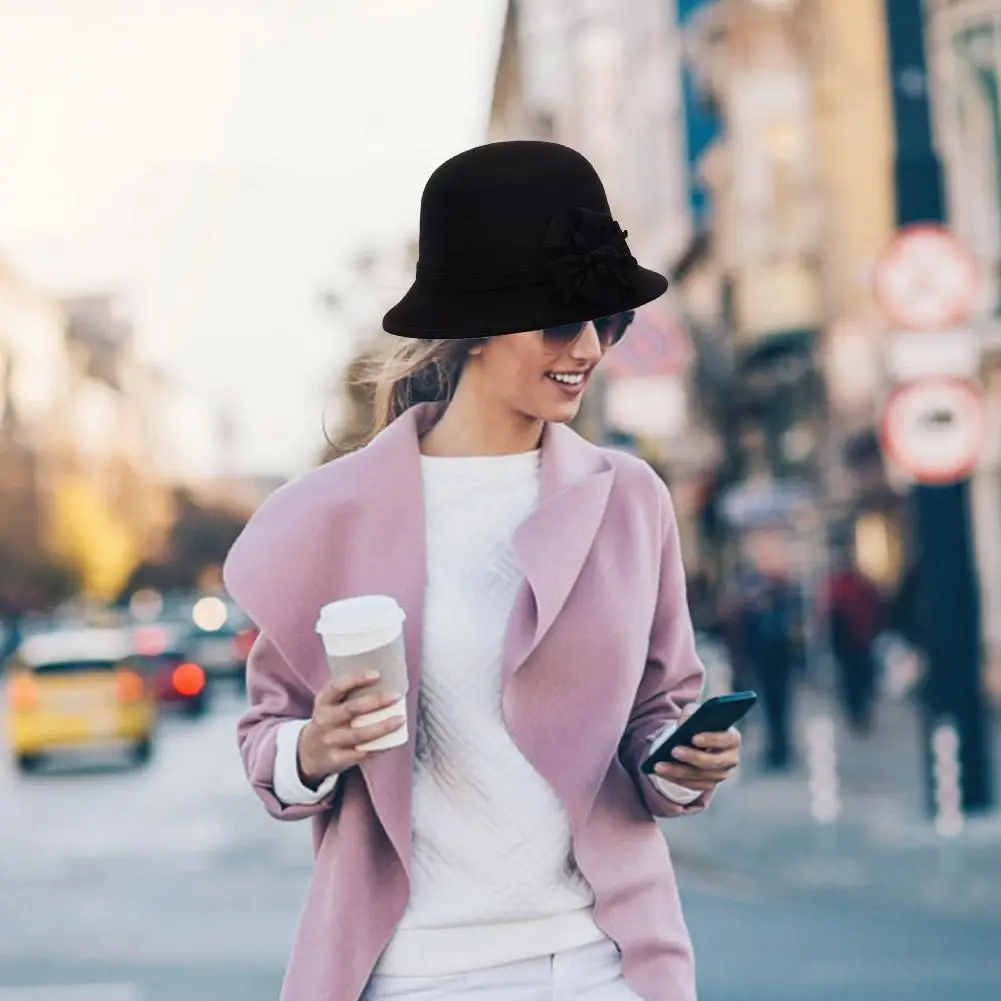 beauty code store】2019 Winter Hats Wool Vintage Women Girls Felt