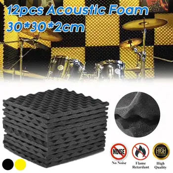 12pcs/set 30x30cm Soundproofing Foam Acoustic Foam Sound Treatment Studio Room Absorption Tiles Polyurethane foam Wall Panels
12pcs/set 30x30cm Soundproofing Foam Acoustic Foam Sound Treatment Studio Room Absorption Tiles Polyurethane foam Wall Panels