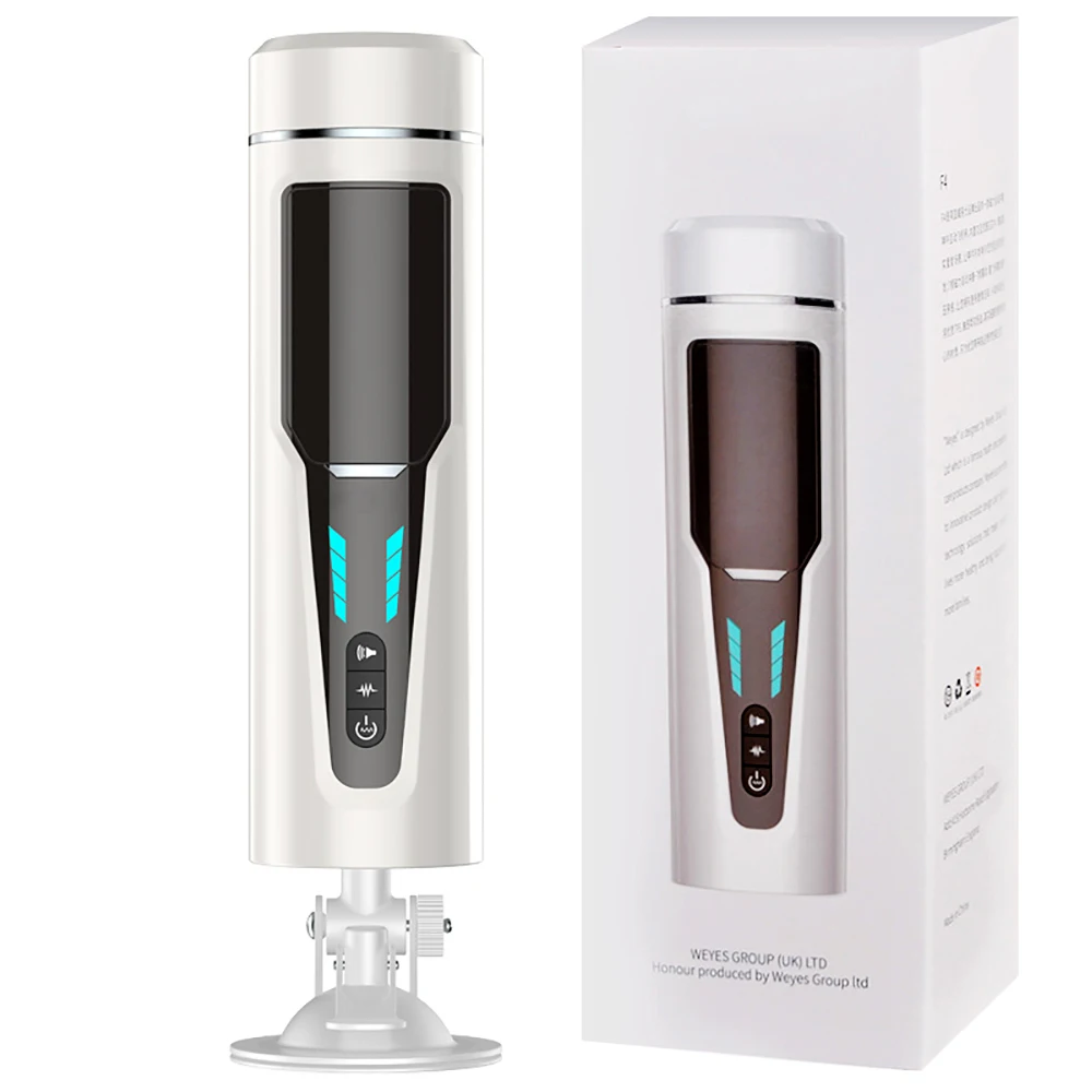 Fully Automatic Telescopic Masturbate Cup For Male Vibrating Masturbators USB Smart Pronunciation Aircraft Cup With Suction Cup