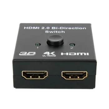 HOT-HDMI 2.0 Bi-Direction Switch 1080P 3D 4Kx2K HDMI Switcher 2X1 or 1X2 HDMI Splitter Switch for DVD HDTV Xbox PS3 PS4 NS Switc
HOT-HDMI 2.0 Bi-Direction Switch 1080P 3D 4Kx2K HDMI Switcher 2X1 or 1X2 HDMI Splitter Switch for DVD HDTV Xbox PS3 PS4 NS Switc