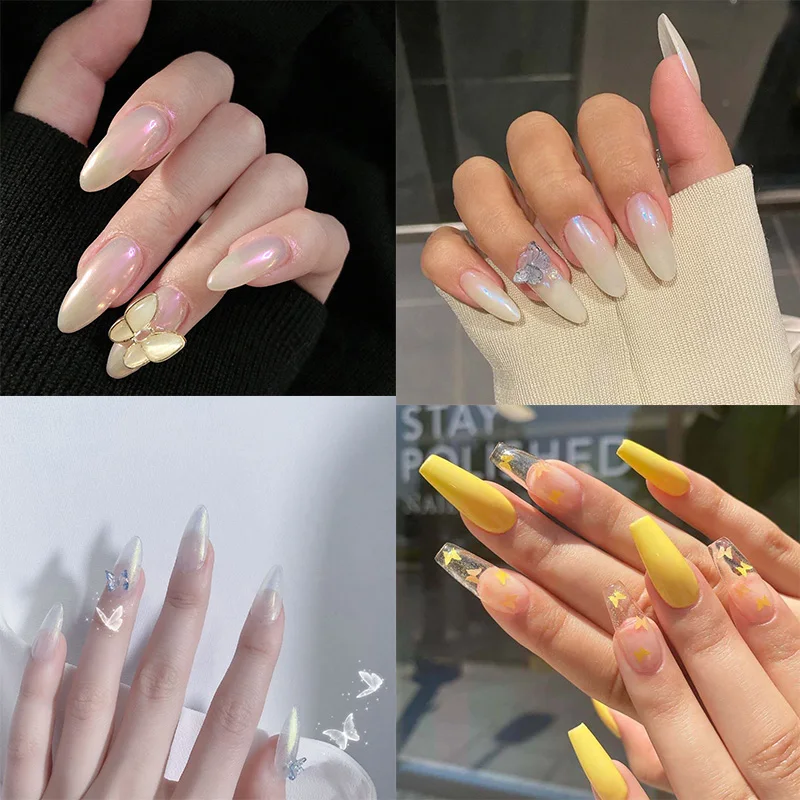 24pcs Butterfly Aurora Polaris Handmade Pattern Wearable Fake Nails Matte Lady Full Cover Finished Finger Nail
24pcs Butterfly Aurora Polaris Handmade Pattern Wearable Fake Nails Matte Lady Full Cover Finished Finger Nail