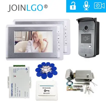 Wired 7 inch Video Door Phone Intercom Doorbell Entry System + RFID Access Camera + Electric Control Door Lock 1 / 2 Monitor
Wired 7 inch Video Door Phone Intercom Doorbell Entry System + RFID Access Camera + Electric Control Door Lock 1 / 2 Monitor