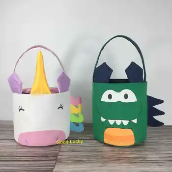 10pcs/lot 2019 easter day hot selling canvas unicorn easter bucket good quality dinosaur easter basket easter tote bags
10pcs/lot 2019 easter day hot selling canvas unicorn easter bucket good quality dinosaur easter basket easter tote bags