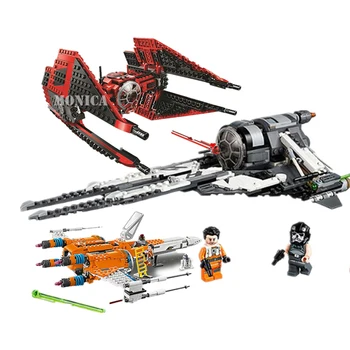 NEW Black Ace TIE Interceptor Major Vonreg's TIE Fighter Compatible starwars lepining 75242 Technic Series Block Bricks Toys
NEW Black Ace TIE Interceptor Major Vonreg's TIE Fighter Compatible starwars lepining 75242 Technic Series Block Bricks Toys