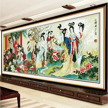 Chinese Classical Beauty Sets for Embroidery Painting DIY Precise Print Count Cross Stitch Needlework Patterns Cross-Stitching
Chinese Classical Beauty Sets for Embroidery Painting DIY Precise Print Count Cross Stitch Needlework Patterns Cross-Stitching