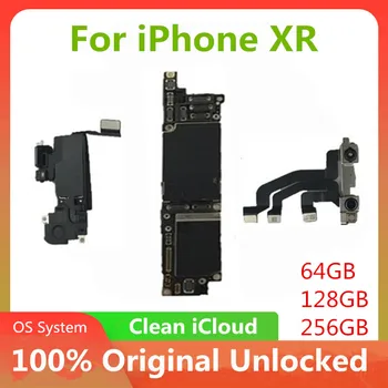 Original Unlocked Motherboard For iPhone XR Logic Main Board With/Without Face ID With Full Chips IOS System Clean iCloud Good
Original Unlocked Motherboard For iPhone XR Logic Main Board With/Without Face ID With Full Chips IOS System Clean iCloud Good