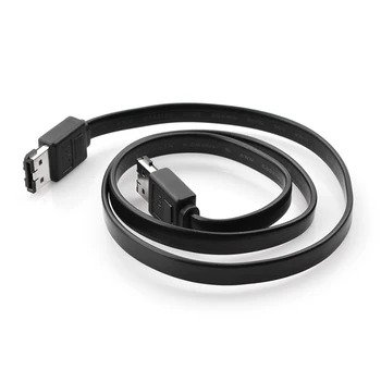 60cm Long ESATA Cable External Serial ATA/SATA/SATA2 Shielded Cord Wire Data Transfer Rates Of Up To 1.5 GB/s Or 3 GB/s
60cm Long ESATA Cable External Serial ATA/SATA/SATA2 Shielded Cord Wire Data Transfer Rates Of Up To 1.5 GB/s Or 3 GB/s