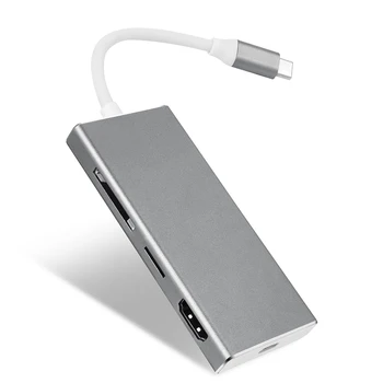 USB-C Hub 7-in-1 Type-C Adapter with 3 USB 3.0 Ports HDMI Type C Charging Port SD/Micro SD Card Reader DQ-Drop
USB-C Hub 7-in-1 Type-C Adapter with 3 USB 3.0 Ports HDMI Type C Charging Port SD/Micro SD Card Reader DQ-Drop