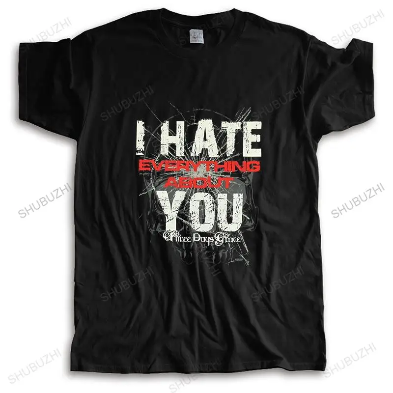 Новая модная мужская футболка с круглым вырезом футболки три дня GRACE HATE черная