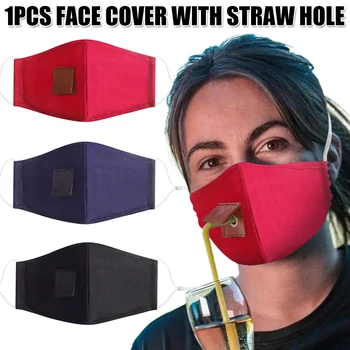 Adults Cotton Face Protective with Hole for Straw Reusable Drinking Shield Dust Proof Adjustable Elastic Earloops A7
Adults Cotton Face Protective with Hole for Straw Reusable Drinking Shield Dust Proof Adjustable Elastic Earloops A7