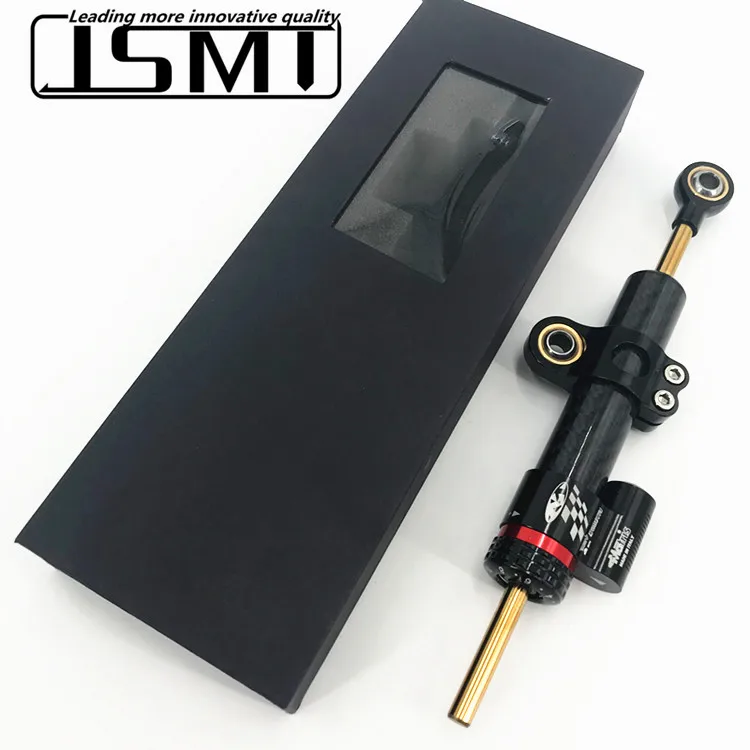 General adjustable steering stabilizer for motorcycle, bicycle and scooter, anti-slasher direction and damping titanium ruler
General adjustable steering stabilizer for motorcycle, bicycle and scooter, anti-slasher direction and damping titanium ruler