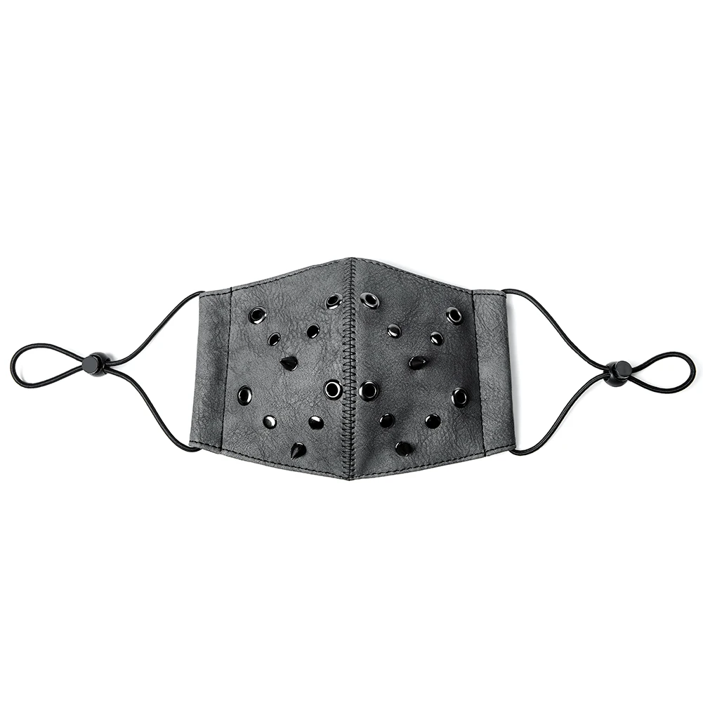 GearDuke Women Punk Rock Rivet Leather Masks Personality Motobike Mask Halloween Party Steampunk Mask GearDuke Women Punk Rock Rivet Leather Masks Personality Motobike Mask Halloween Party Steampunk Mask
