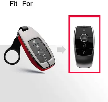 Smart Car Key Fob Cover Holder Metal and Leather Key Shell Key Case Skin 360 Degree Protection for Mercedes Benz E Class S Clas
Smart Car Key Fob Cover Holder Metal and Leather Key Shell Key Case Skin 360 Degree Protection for Mercedes Benz E Class S Clas