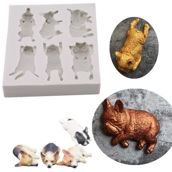 3D Dog Shape Silicone Mold Chocolate Fondant Candy Baking Tool Corgi Bulldog Cake Decorating Tools Kitchen Baking Moulds
3D Dog Shape Silicone Mold Chocolate Fondant Candy Baking Tool Corgi Bulldog Cake Decorating Tools Kitchen Baking Moulds