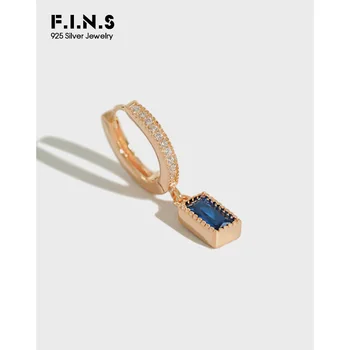 F.I.N.S 1Pc CZ Dangle Earrings For Women 925 Sterling Silver Blue Square Cubic Zirconia Single Ear Buckle Korean Fashion Jewelry
F.I.N.S 1Pc CZ Dangle Earrings For Women 925 Sterling Silver Blue Square Cubic Zirconia Single Ear Buckle Korean Fashion Jewelry