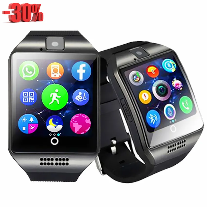 Q18 Smartwatch Smart watch clock Sim TF Card Support Phone Call Push Message Camera Bluetooth Connectivity For Android IOS Phone
Q18 Smartwatch Smart watch clock Sim TF Card Support Phone Call Push Message Camera Bluetooth Connectivity For Android IOS Phone