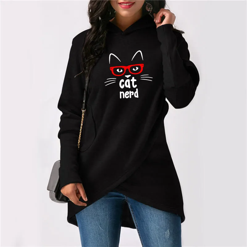 Cat Glass Letter Print Hoodies Women Kawaii Women Femmes Spring Autumn Animal Wife Lover Gift Artist Cotton Sweatshirt
Cat Glass Letter Print Hoodies Women Kawaii Women Femmes Spring Autumn Animal Wife Lover Gift Artist Cotton Sweatshirt