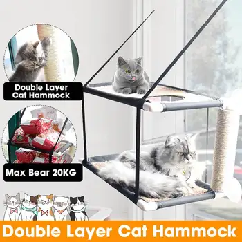 Single/Double Layers Cat Balcony Hammock Bearing 20kg Winter Summer Soft Cat Seat Waterproof Fabric Cat Climbing Sleeping Bed
Single/Double Layers Cat Balcony Hammock Bearing 20kg Winter Summer Soft Cat Seat Waterproof Fabric Cat Climbing Sleeping Bed