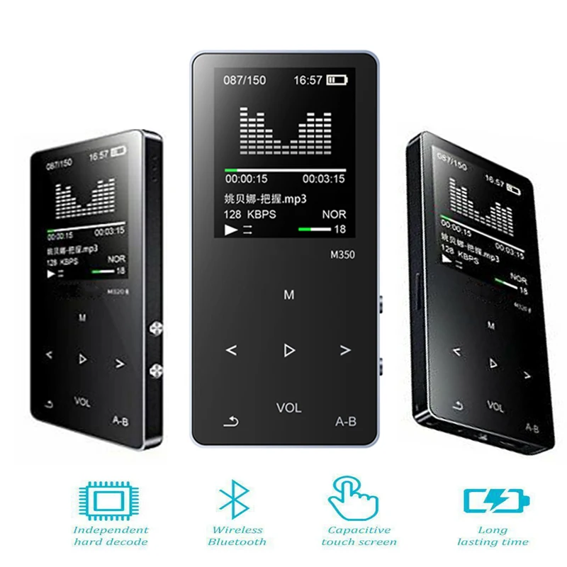 SOONHUA Portable MP3 Player With Bluetooth Speaker Touch Screen Music Digital Hi-Fi Music Player Mini BT MP3 Voice Recorder FM
SOONHUA Portable MP3 Player With Bluetooth Speaker Touch Screen Music Digital Hi-Fi Music Player Mini BT MP3 Voice Recorder FM