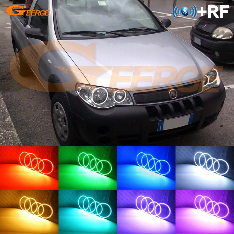 RF remote Bluetooth APP Multi-Color Ultra bright RGB LED Angel Eyes kit For Fiat Strada Pick-up 2005-2012 headlight
RF remote Bluetooth APP Multi-Color Ultra bright RGB LED Angel Eyes kit For Fiat Strada Pick-up 2005-2012 headlight