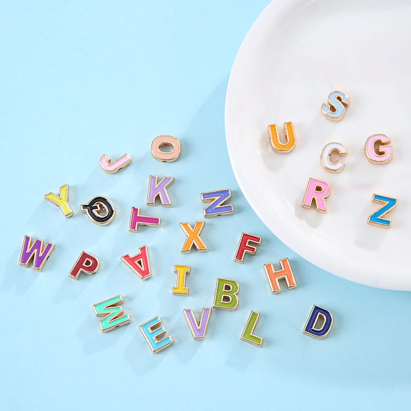 50pcs/lot Colorful Alphabet Letter Shape Beads For Jewelry Making DIY Bracelet Necklace Jewelry Gift
50pcs/lot Colorful Alphabet Letter Shape Beads For Jewelry Making DIY Bracelet Necklace Jewelry Gift