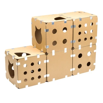 House-box for cats is prefabricated. Complete set, 5 cubes, 1 cube goods for animals
House-box for cats is prefabricated. Complete set, 5 cubes, 1 cube goods for animals