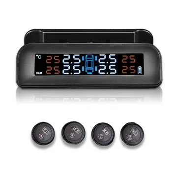 Solar Power Car Tire Pressure Alarm Monitor Auto Security System Tyre Pressure Temperature Warning With 4 External TPMS Sensor
Solar Power Car Tire Pressure Alarm Monitor Auto Security System Tyre Pressure Temperature Warning With 4 External TPMS Sensor