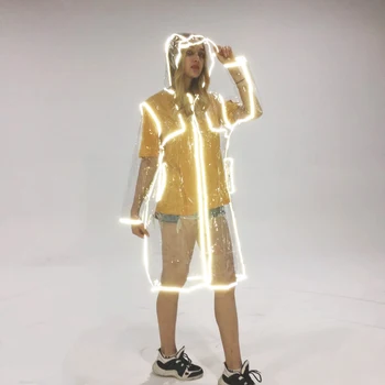 Ladies Hooded Raincoat With Reflective Strip Transparent Impermiable Women Fashion Rain Coat Outdoor Travel Plastic Trench Coat
Ladies Hooded Raincoat With Reflective Strip Transparent Impermiable Women Fashion Rain Coat Outdoor Travel Plastic Trench Coat