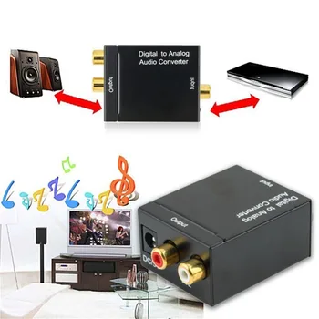 Digital To Analog Audio Converter Adapter Digital Optical Coaxial RCA Signal to Analog Audio Converter Home Theater For DVD TV
Digital To Analog Audio Converter Adapter Digital Optical Coaxial RCA Signal to Analog Audio Converter Home Theater For DVD TV