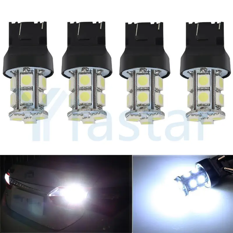 

50*T20 W21/5W 7443 13 SMD 5050 LED Pure White Car Auto Light Source Brake Parking Reverse Lamp Bulb DC12V