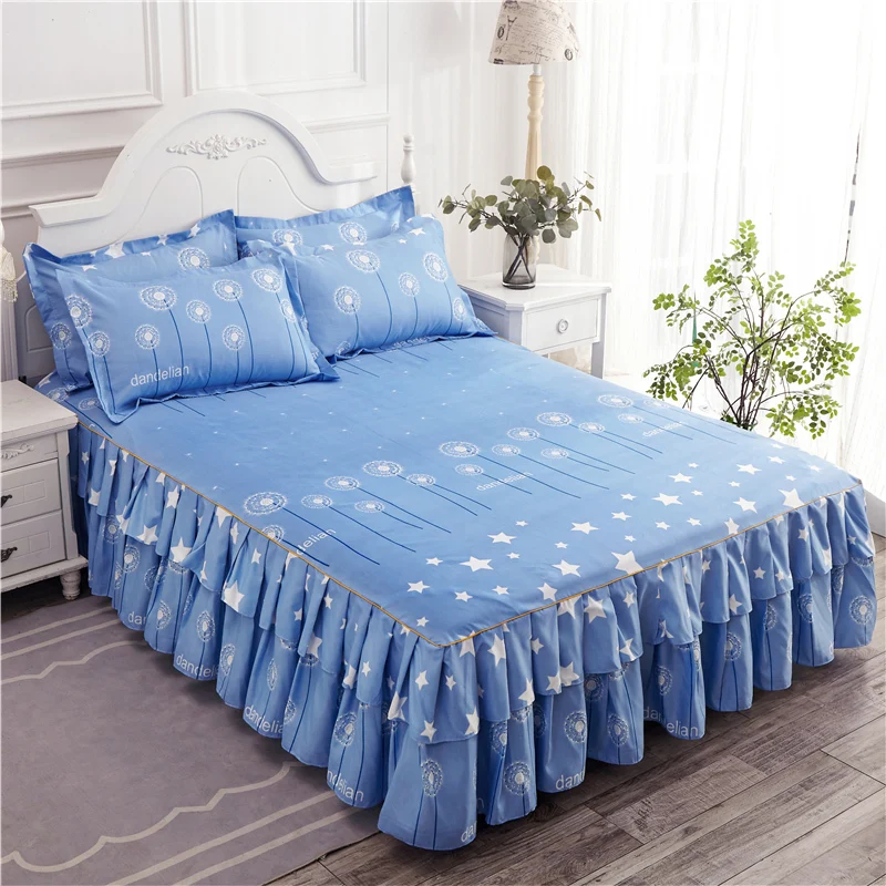 Bed Ruffle Bedcover Cotton Blue Color Fitted Sheet Cover Bedspread Bedroom Single Full Queen Bedspread Coverlet Bed Yaapeet
Bed Ruffle Bedcover Cotton Blue Color Fitted Sheet Cover Bedspread Bedroom Single Full Queen Bedspread Coverlet Bed Yaapeet