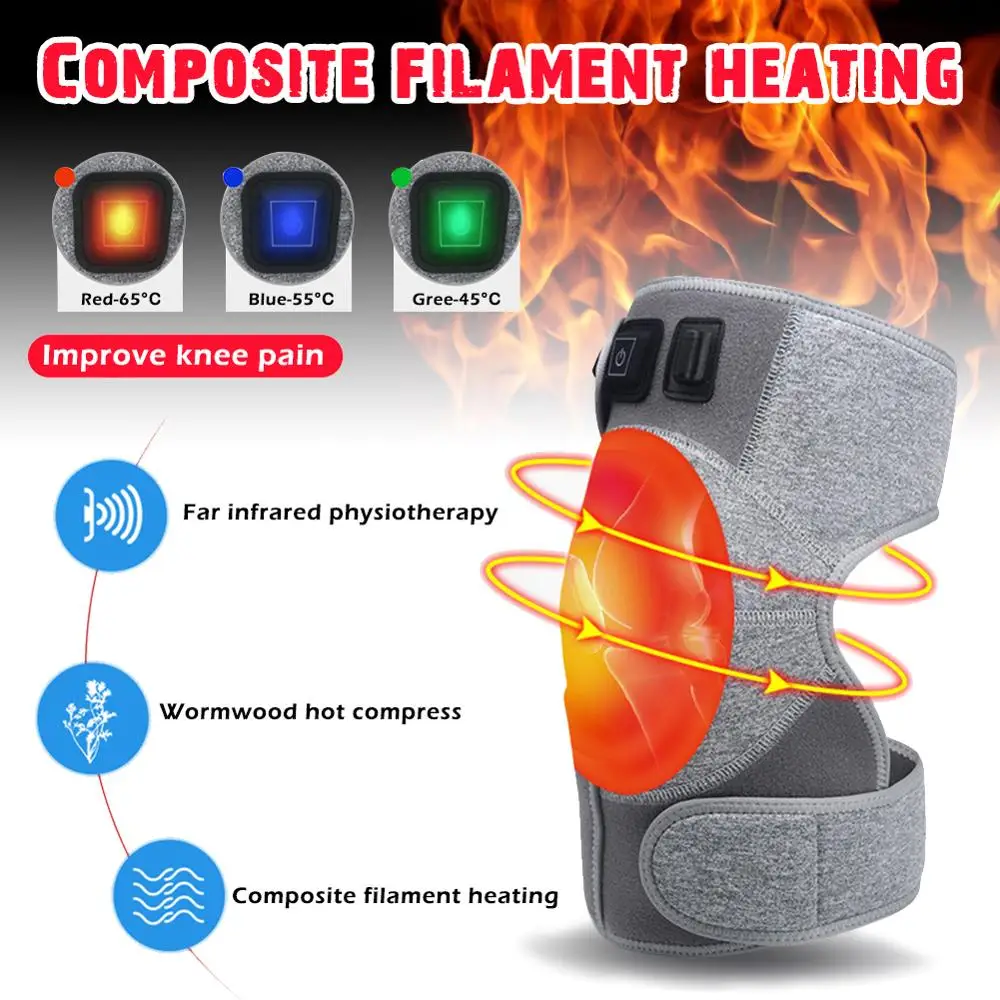 Heated Knee Brace Wrap Rechargeable 3 Adjutsable Heat Keeps Warm for Arthritis Joint
Heated Knee Brace Wrap Rechargeable 3 Adjutsable Heat Keeps Warm for Arthritis Joint