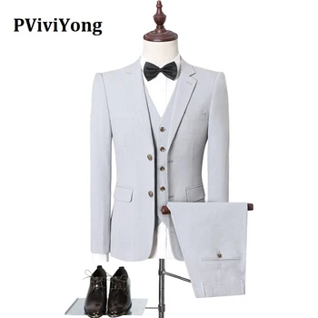PViviYong brand 2020 Korea high quality suit men wedding slim Business Suit Three-piece (Jackets + Vest + Pants) SJT102
PViviYong brand 2020 Korea high quality suit men wedding slim Business Suit Three-piece (Jackets + Vest + Pants) SJT102