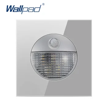 Wallpad Motion Sensor Footlight Switch Corridor Corner Lamp Wall Light Switch Grey Crystal Glass Panel 220V 3W
Wallpad Motion Sensor Footlight Switch Corridor Corner Lamp Wall Light Switch Grey Crystal Glass Panel 220V 3W