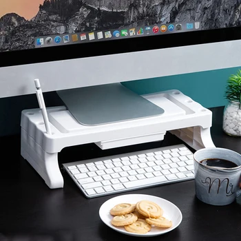 Computer Display Device Elevated Rack With Drawers Desktop Keyboard Sundries Sorting Storage Rack TV Screen Support Shelf
Computer Display Device Elevated Rack With Drawers Desktop Keyboard Sundries Sorting Storage Rack TV Screen Support Shelf