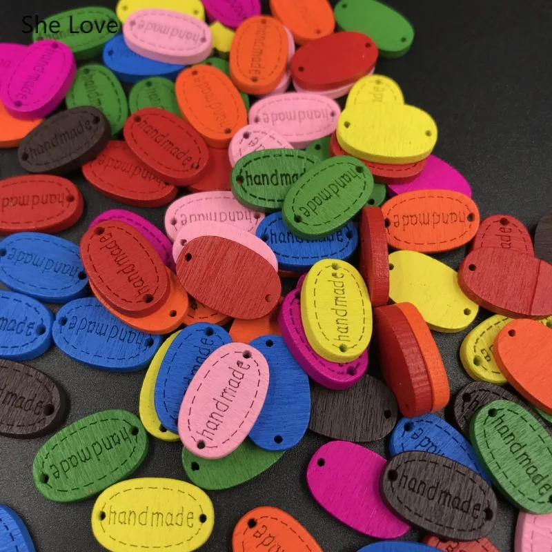 She Love 100Pcs/lot Colorful Handmade Letter Wood Labels For Clothes Garment Embossing Hand Made Label Tags Diy Decoration
She Love 100Pcs/lot Colorful Handmade Letter Wood Labels For Clothes Garment Embossing Hand Made Label Tags Diy Decoration