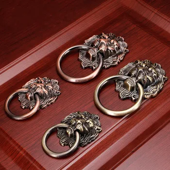1pc Antique Small chinese door handle Lion Door knocker High quality Zinc alloy Cabinet drawer Knob Ring pull Furniture Hardware
1pc Antique Small chinese door handle Lion Door knocker High quality Zinc alloy Cabinet drawer Knob Ring pull Furniture Hardware