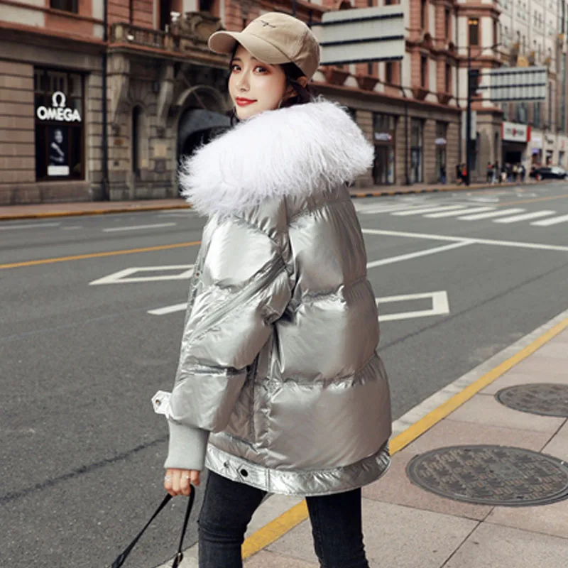 Winter Women's Down Jacket 2019 White Duck Down Jacket Natural Sheep Wool Fur Collar Female Coat Loose Women Winter Parka
Winter Women's Down Jacket 2019 White Duck Down Jacket Natural Sheep Wool Fur Collar Female Coat Loose Women Winter Parka