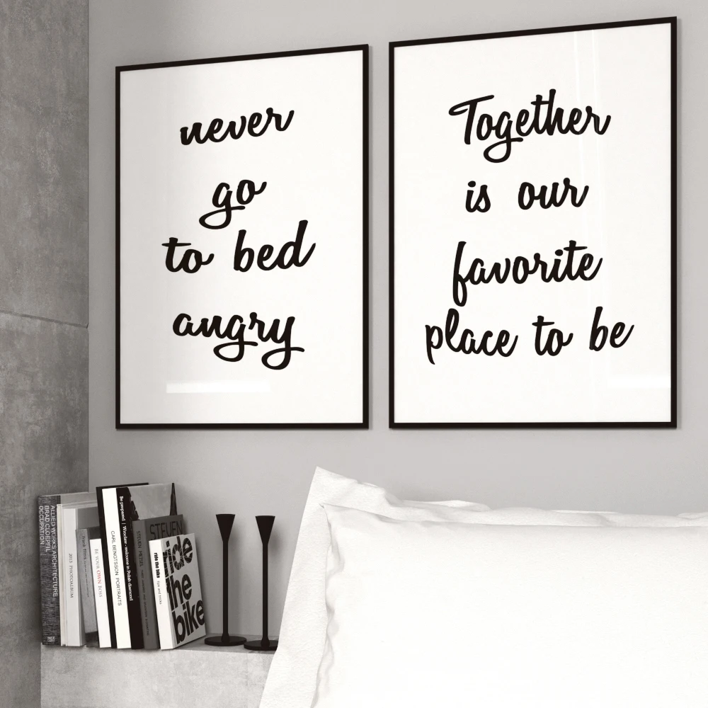 Black White Minimalism Wall Art Canvas Poster And Print Together Never Angry Quote Canvas Painting Decorative Picture For Room
Black White Minimalism Wall Art Canvas Poster And Print Together Never Angry Quote Canvas Painting Decorative Picture For Room
