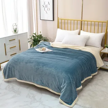 Double Layer Thickened Cashmere Blanket Solid Color Compound Cashmere Blanket Flannel Cover Blanket
Double Layer Thickened Cashmere Blanket Solid Color Compound Cashmere Blanket Flannel Cover Blanket