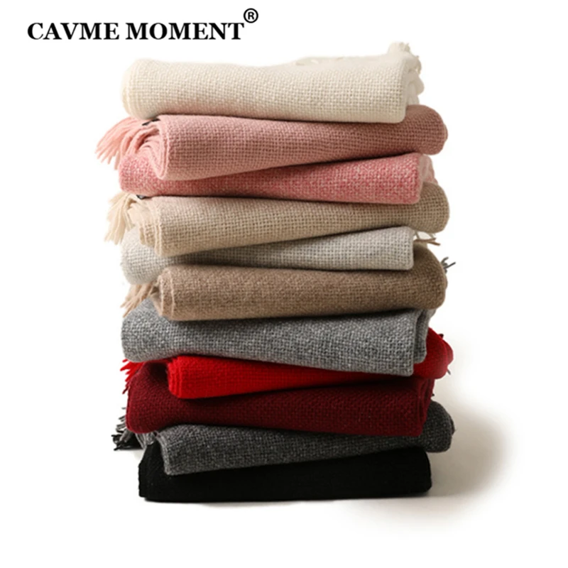 CAVME Winter Knitting Cashmere Scarf Pashmina Red Christmas Scarves for Women Solid Colors Ladies Long Scarf Gift 50*184cm
CAVME Winter Knitting Cashmere Scarf Pashmina Red Christmas Scarves for Women Solid Colors Ladies Long Scarf Gift 50*184cm