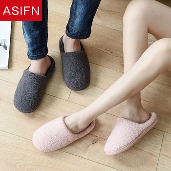 ASIFN Men's Winter Fur Slippers Women Solid Simple Warm Home Cotton Slippers Male Couple Platform Indoor Fluffy Shoes Big Sizes
ASIFN Men's Winter Fur Slippers Women Solid Simple Warm Home Cotton Slippers Male Couple Platform Indoor Fluffy Shoes Big Sizes