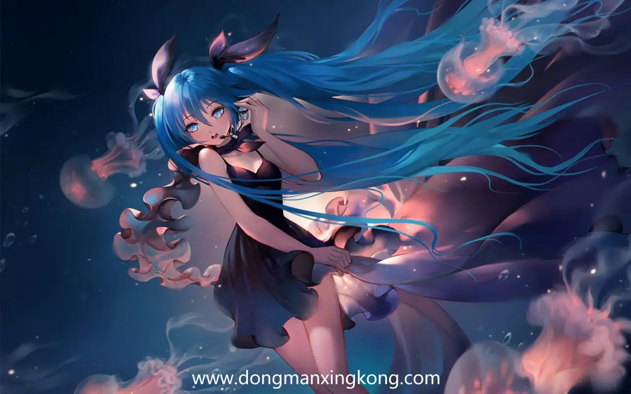 【电脑壁纸】甜美初音未来高清桌面壁纸 - 动漫星空