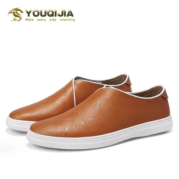 YOUQIJIA Genuine Leather Men's Casual Shoes Luxury Brand Mens Loafers Flats Breathable Slip On Black White Brown Driving Shoes
YOUQIJIA Genuine Leather Men's Casual Shoes Luxury Brand Mens Loafers Flats Breathable Slip On Black White Brown Driving Shoes
