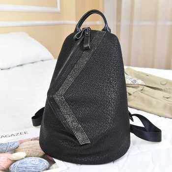 Leather Backpack Female 2019 NewDiamond Shoulder Bag for Teenage Girls Personality Wild Large Capacity Dumplings Package Mochila
Leather Backpack Female 2019 NewDiamond Shoulder Bag for Teenage Girls Personality Wild Large Capacity Dumplings Package Mochila