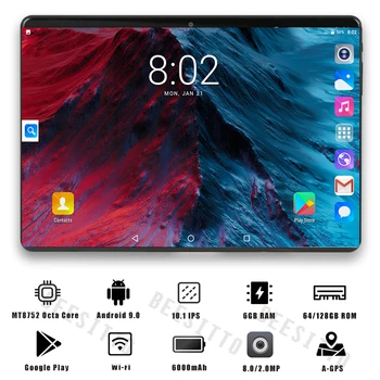 2020 Newest 10 Inch tablet Android 9.0 Octa Core 6GB RAM 128GB ROM 3G 4G FDD LTE Wifi Bluetooth GPS Phone call Tablet pc
2020 Newest 10 Inch tablet Android 9.0 Octa Core 6GB RAM 128GB ROM 3G 4G FDD LTE Wifi Bluetooth GPS Phone call Tablet pc